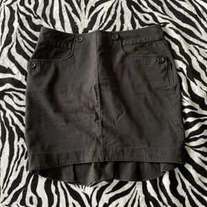 3/$15Body by Victoria’s secret black sexy mini pencil button peplum women skirt